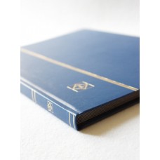 Альбом для марок (кляссер BASIC). A4. 8 листов (16 страниц) из чёрного картона. Leuchtturm, синий