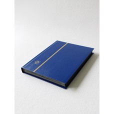 Альбом для марок "BASIC" 16 листов (32 страницы) чёрные листы (А5). Leuchtturm, синий