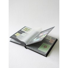 Альбом для марок "BASIC" 16 листов (32 страницы) чёрные листы (А5). Leuchtturm, черный Альбом для марок "BASIC" 16 листов (32 страницы) чёрные листы (А5). Leuchtturm, черный
