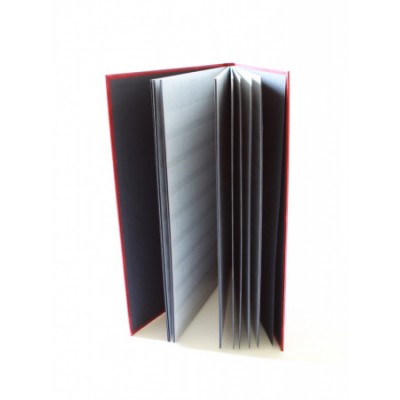 Альбом для марок (кляссер BASIC). A4. 8 листов (16 страниц) из чёрного картона. Leuchtturm, красный