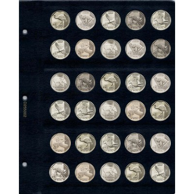 Универсальный лист для монет диаметром 25,5 мм (1 соль, Перу), серии "КоллекционерЪ"