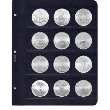  Универсальный лист для монет диаметром 38,7 мм, серии "КоллекционерЪ"