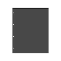 Лист на 1 ячейку  на чёрной основе формат Optima (двухсторонний)