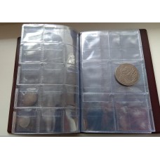 Альбом для монет на 120 ячеек, комбинированный