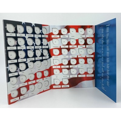 Альбом-планшет для 56-ти квотеров США серии "Штаты и территории" (1999-2009 г.)
