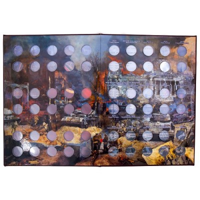 Альбом для 10-рублевых стальных монет с гальванопокрытием, в том числе серии «Города Воинской Славы»