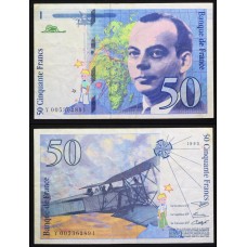 Банкнота Франция 50 Франков 1993 год.