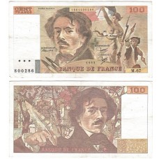 Банкнота Франция 100 Франков 1983 год.