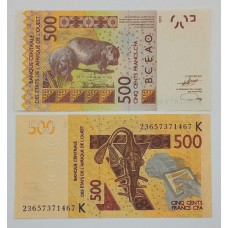 500 франков 2012 год. Сенегал