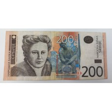 Банкнота. Сербия 200 динар 2005 год