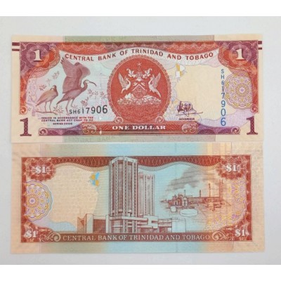 1 доллар 2006 год. Тринидад и Тобаго. Красный ибис (Здание банка)