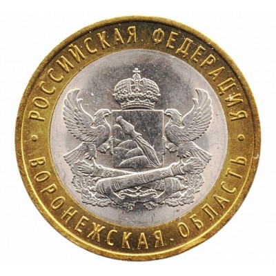10 рублей 2011 год. Россия. Воронежская область