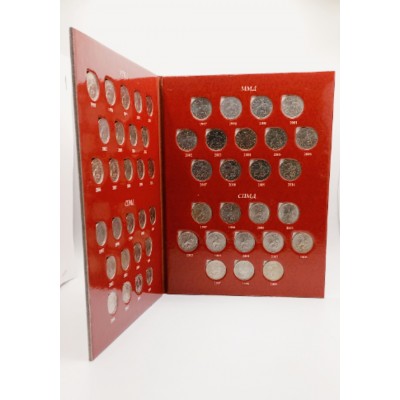 Набор разменных монет России регулярного чекана 1997-2014 г.г., в альбоме