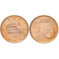 5 евроцентов 2002 год. Италия