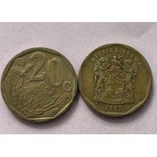 20 центов 1997 год. ЮАР