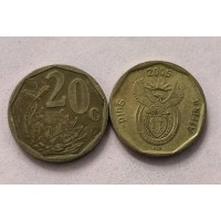 20 центов 2005 год. ЮАР «Suid-Afrika»