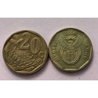 20 центов 2008 год. ЮАР «ISewula Afrika»