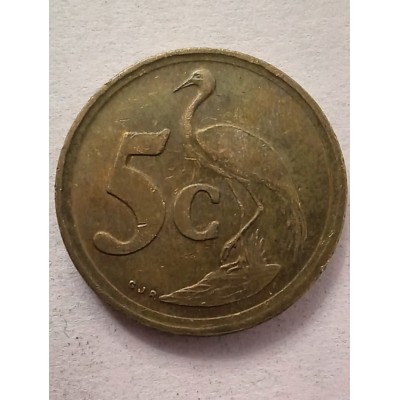 5 центов 1990 год. ЮАР