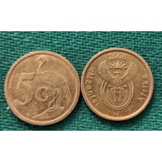 5 центов 2008 год. ЮАР