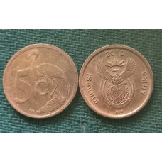 5 центов 2010 год. ЮАР