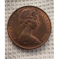 2 цента 1983 год. Австралия