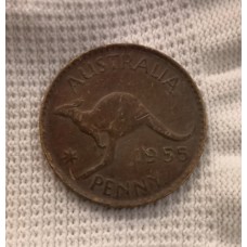 1 пенни 1955 год. Австралия