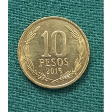 10 песо 2015 год. Чили