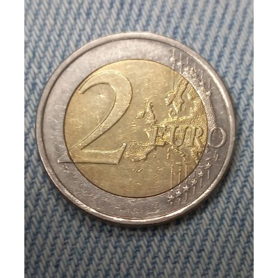 2 евро 2011 год. Финляндия. 200 летие Банка Финляндии.