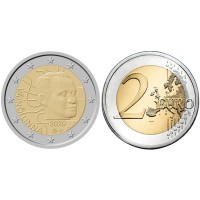 2 евро 2020 год. Финляндия. 100 лет со дня рождния Вяйнё Линна