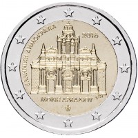 2 евро 2016 год. Греция. 150-летие Холокоста монастыря Аркади.