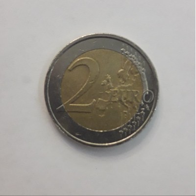 2 евро 2007 год. Греция. 50 лет Римскому Договору. (Оборотная)