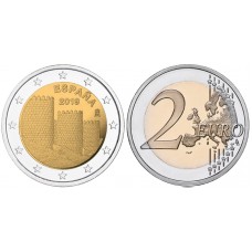 2 евро 2019 год. Испания. Авила