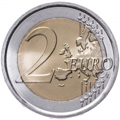  2 евро 2022 год. Латвия. Финансовая грамотность