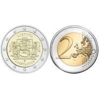 2 евро 2020 год. Литва. Аукштайтия