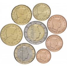 Люксембург. Набор евро монет. 2019 год.