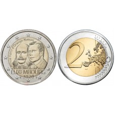  2 евро 2020 год. Люксембург. 200 лет со дня рождения принца Генриха Оранского-Нассау
