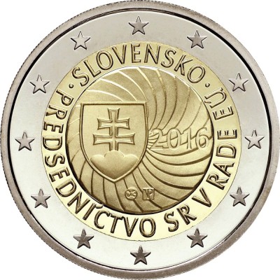 2 евро 2016 год. Словакия. Председательство Словакии в Совете ЕС.