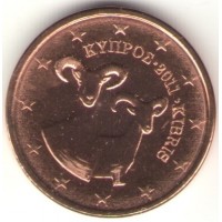 1 Евроцент 2011 год. Кипр