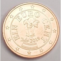 1 евроцент 2019 год. Австрия