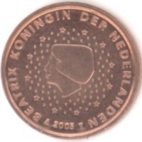 1 евроцент 2005 год. Нидерланды