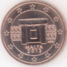 1 евроцент 2013 год. Мальта
