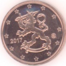 1 евроцент 2017 год. Финляндия