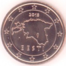 1 евроцент 2018 год. Эстония