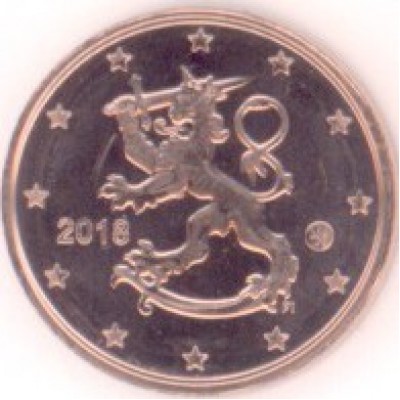 1 евроцент 2008 год. Финляндия