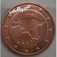 1 евроцент 2019 год. Эстония