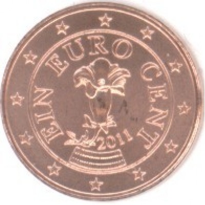1 евроцент 2011 год. Австрия