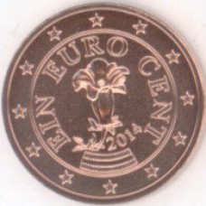 1 евроцент 2015 год. Австрия