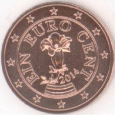 1 евроцент 2015 год. Австрия
