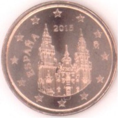 1 евроцент 2015 год. Испания