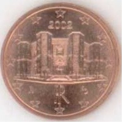 1 евроцент 2002 год. Италия